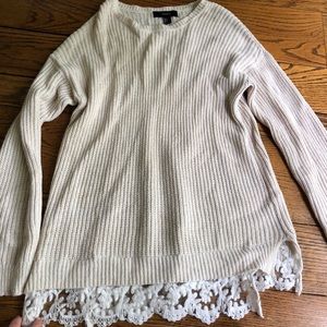 cream long sweater